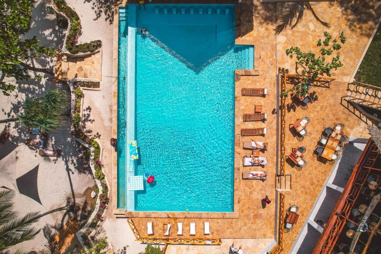 Zanzibella Hotel & Spa Kiwengwa  Bagian luar foto Aerial view of a swimming pool